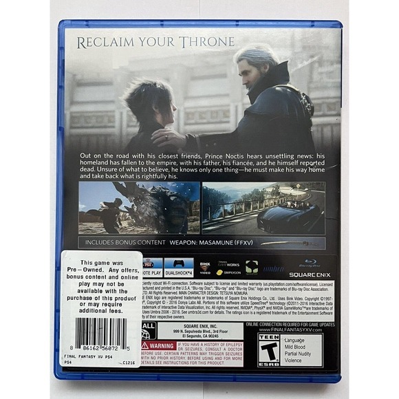 Final Fantasy XV (PlayStation 4, 2016) - Picture 3 of 3